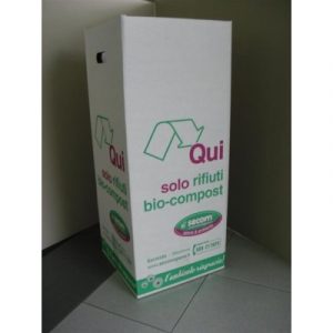 Cartone portarifiuti bio-compostabili