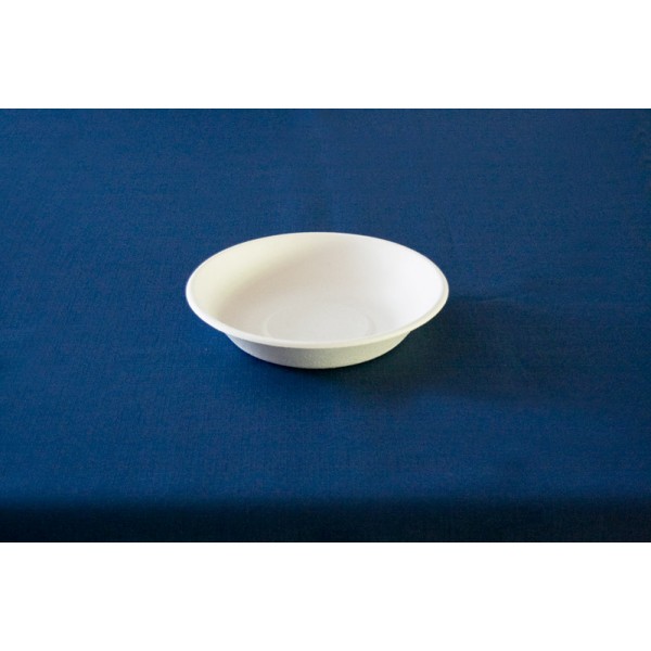 Piatto fondo bio-compostabile in polpa di cellulosa 460ml - immagine 2