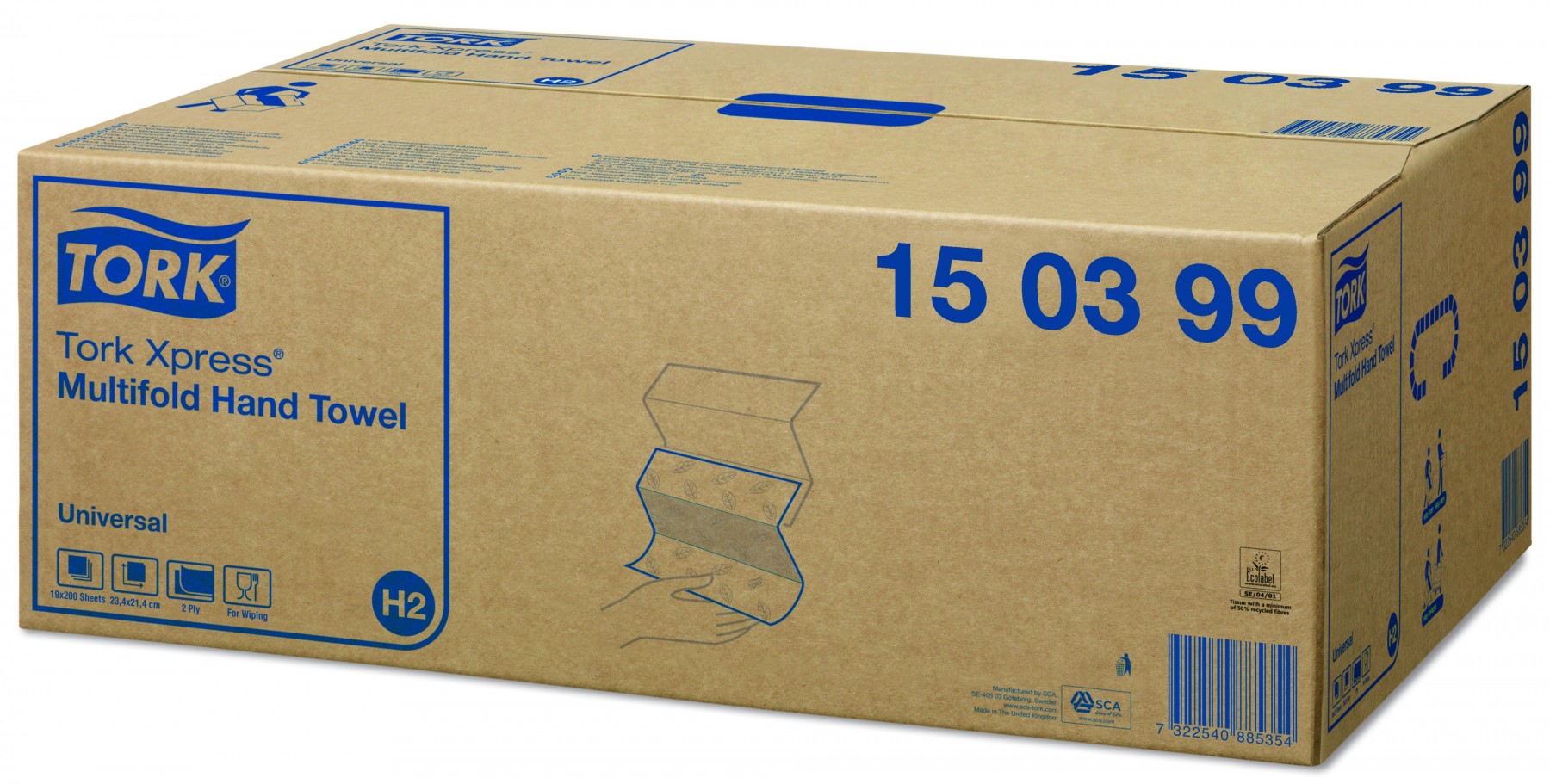 asciugamani Tork Xpress® Universal Soft piegati a Z