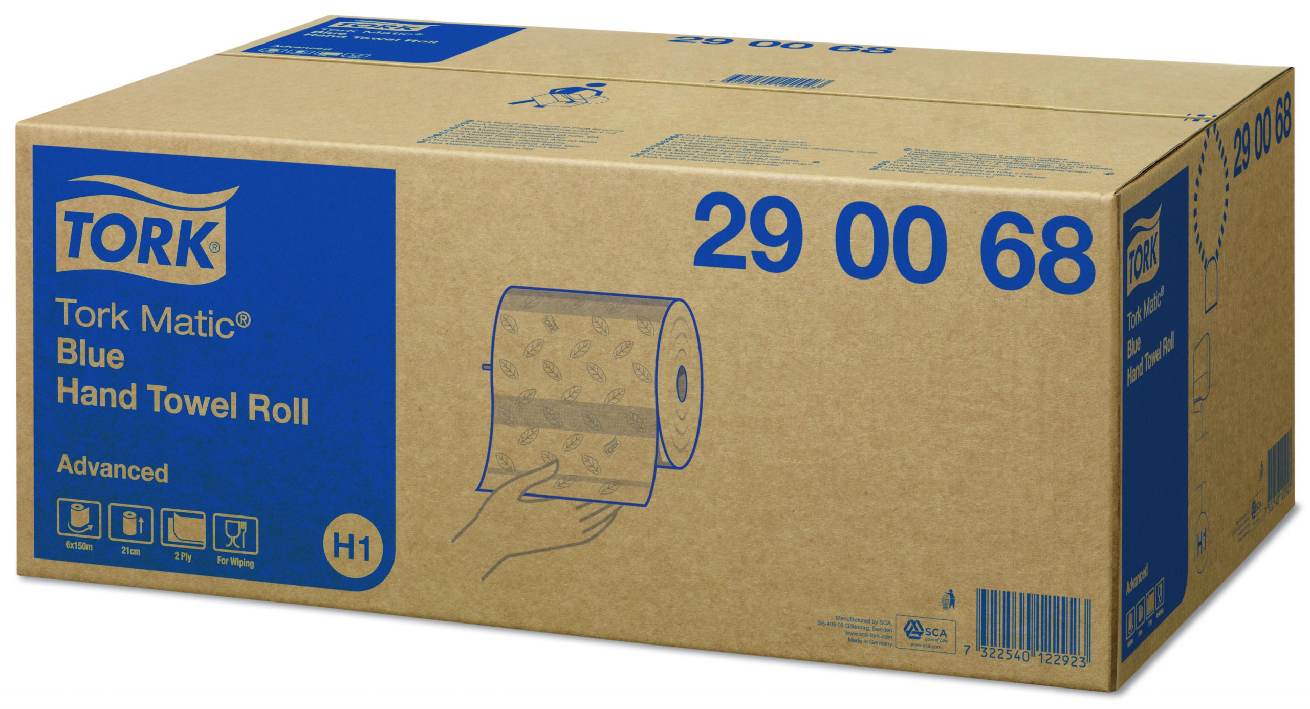 Asciugamani a rotolo blu Advanced