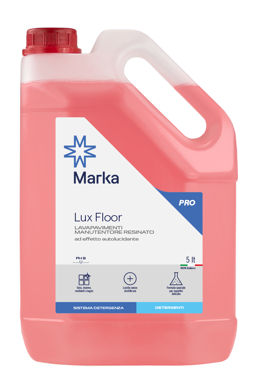 Detergente pavimenti LUX FLOOR, confezione 4 pezzi x 5 lt