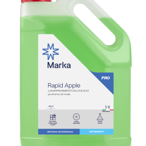 Detergente profumato pavimenti RAPID MELA, confezione da 5 lt x 4 pezzi