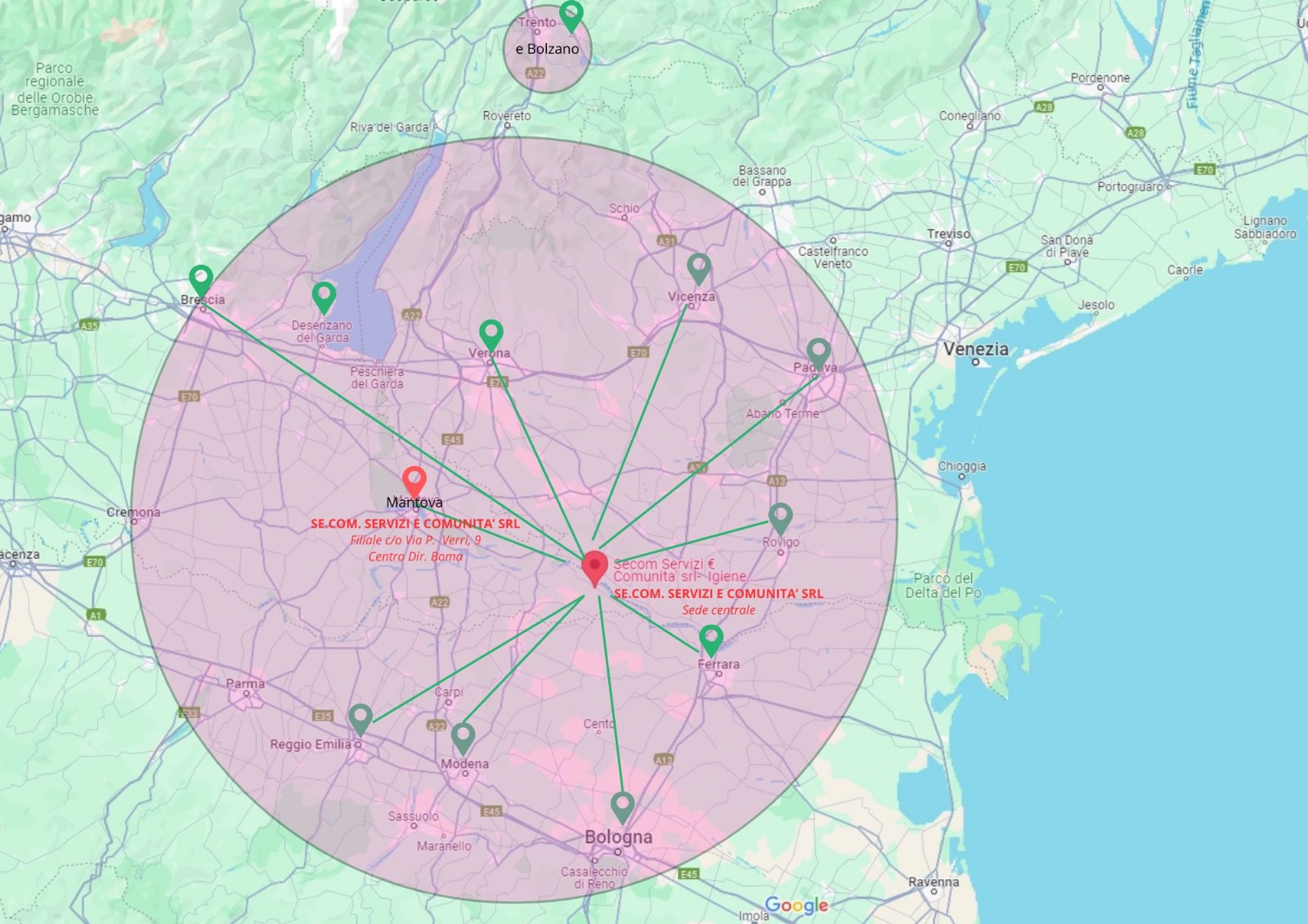 mappa secom igiene
