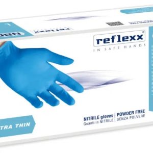 Guanti in nitrile azzurro senza polvere disponibili nelle taglie XS, S, M, L ed XL