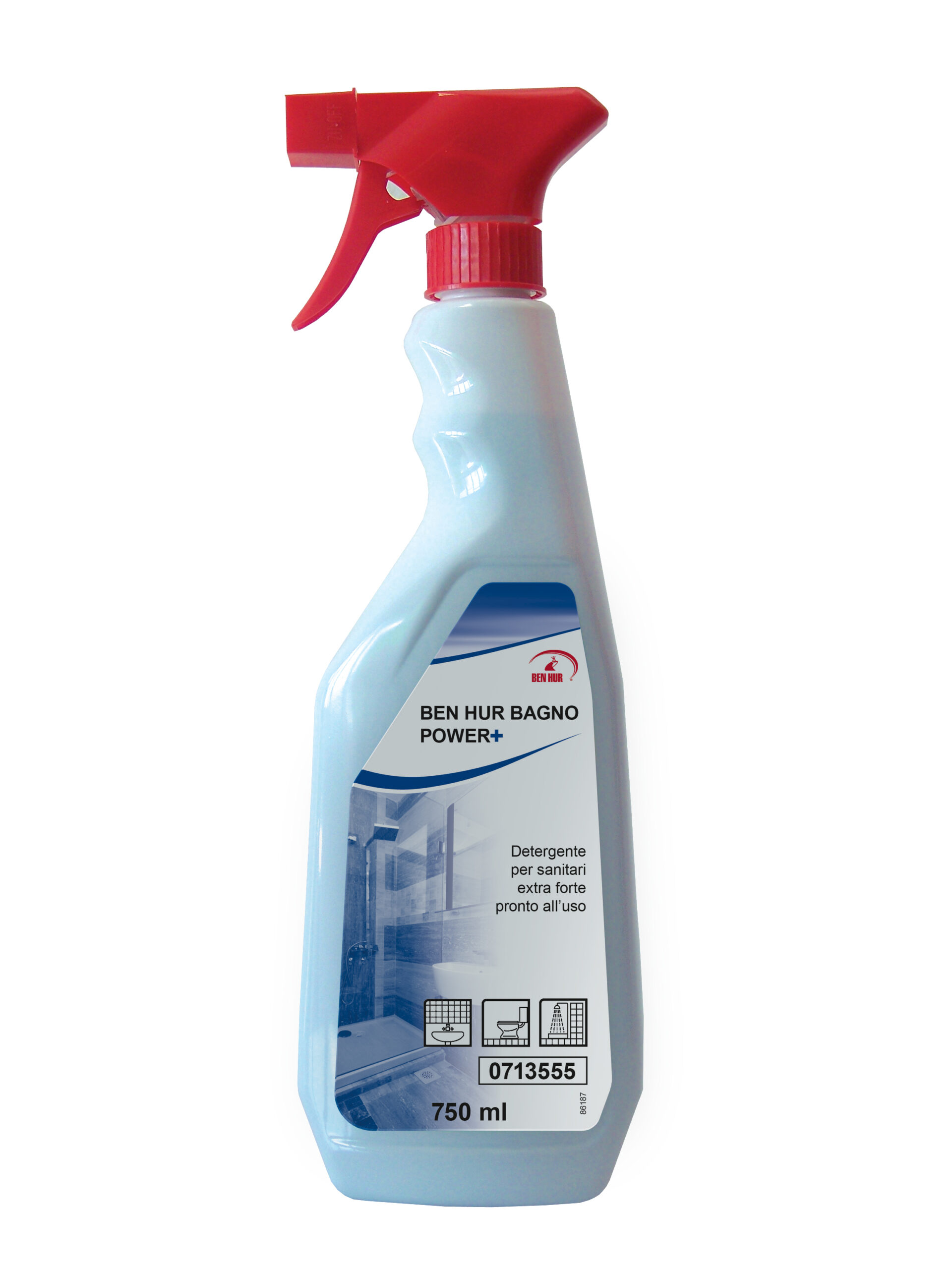 Detergente acido per sanitari BEN HUR BAGNO, cf da 10x750 ml